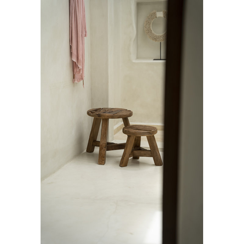 Jalapa Solid Wood Accent Stool