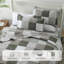 Ensemble de courtepointe 100% coton DDUOXIN Farmhouse Plaid - 1 courtepointe avec 2 taies décoratives-113754269-113754270