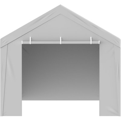 DBB-Black PE Waterproof Canopy with 12*20*8.4FT (256cm) Cream Carport for Sale