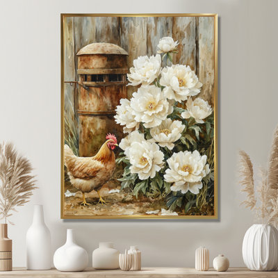 «Eidson Farm Pe pivons At The Chicken», art sur toile