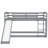Convertible And Slide Bunk Bed In Gray - Twin Over Arrangement For Versatile Bedroom Setup With Frame Meets Demands Of Modern Living-1511967616