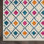 Tapis géométrique ivoire / rose / orange Gillsville-1761456208
