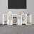S-Shaped Bookshelf 6-Tier Floorstanding Bookshelf Modern Geometric Bookcase