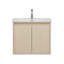 Meuble-lavabo simple mural 24 po avec comptoir en porcelaine et lavabo Mena, pré-assemblé-1826031378