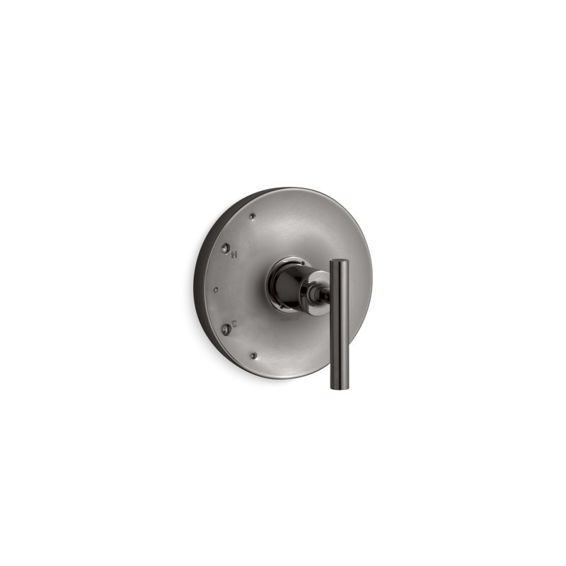 Garniture de valve Kohler Purist Rite-Temp avec poignée levier, Titane éclatant