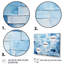 «White and Blue Scandinavian Tiles I - Boho Mosaic», art mural 4 pièces-470933475