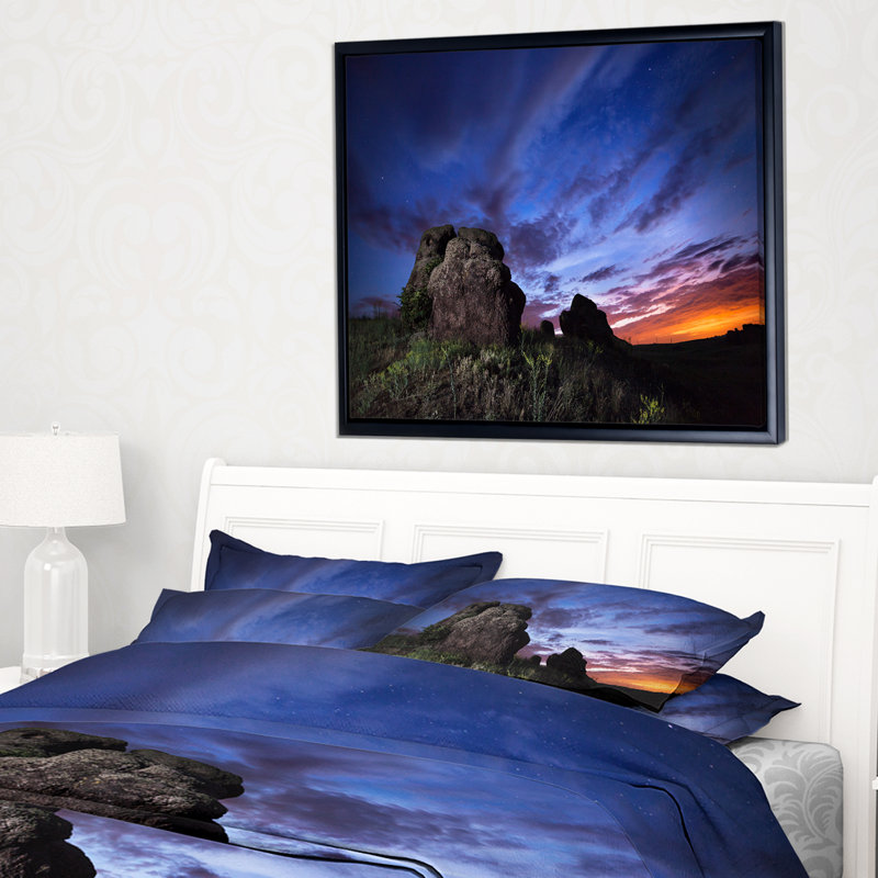 «Summer Night Blue Sky», reproduction de photo sur toile tendue, H 20 po x l 20 po x P 1 po
