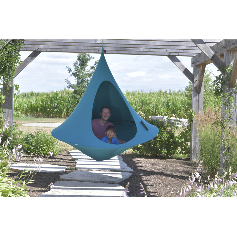Cacoon - Island Vibe Hanging Chair, 152cm H x 152cm W x 152cm D, Light Blue
