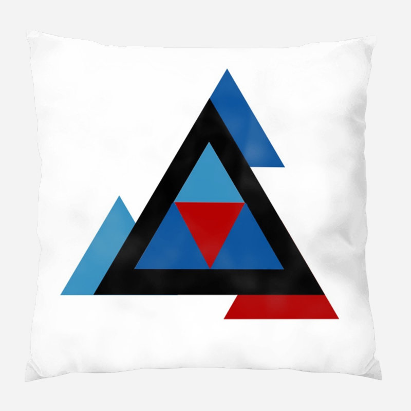 Coussin décoratif triangulaire