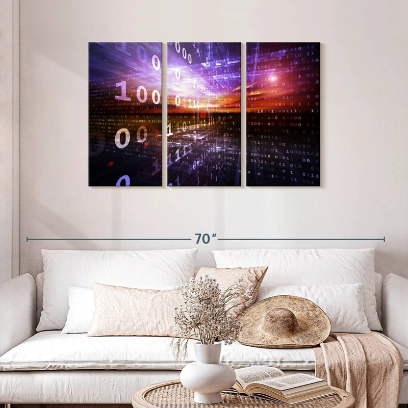 Keiri Digital Numbers, 28" H x 45" W