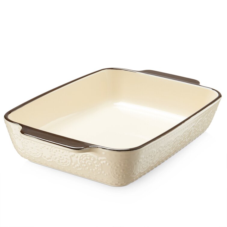 LIFVER 3.4 Qt. Ceramic Rectangular Casserole & Reviews