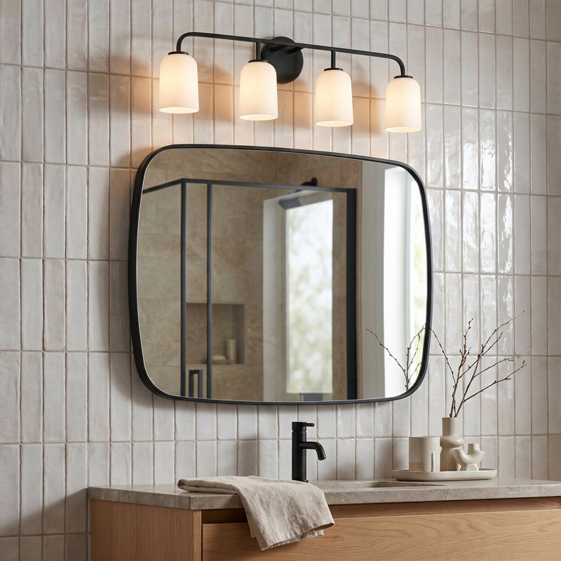 Newport 4-Light Dimmable Vanity Light , Matte Black