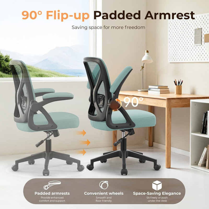Inbox Zero Mesh Office Chair, Green