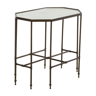 Barnes 26.25'' Glass Top Console Table