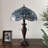 Gloriann Tiffany Table Lamp Stained Glass Dragonfly LED bulbs Included Pull Chain Switches 16"W*16"D*24"H-1126876510