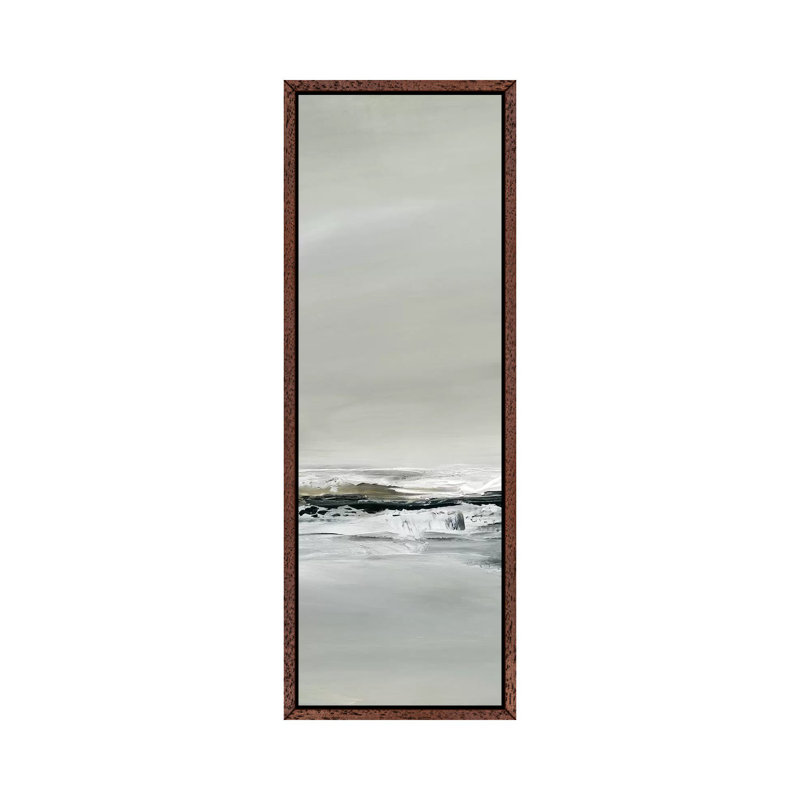 Breakers II by Carol Robinson - Panoramic Print on Canvas, 152.4 cm H x 50.8 cm W, Classic Brown Wood Framed