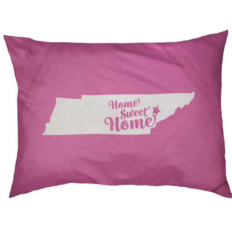 Coussin d'extérieur pour chien Home Sweet, Petit (l 28 po x P 18 po x H 6 po), Rose, Oklahoma City