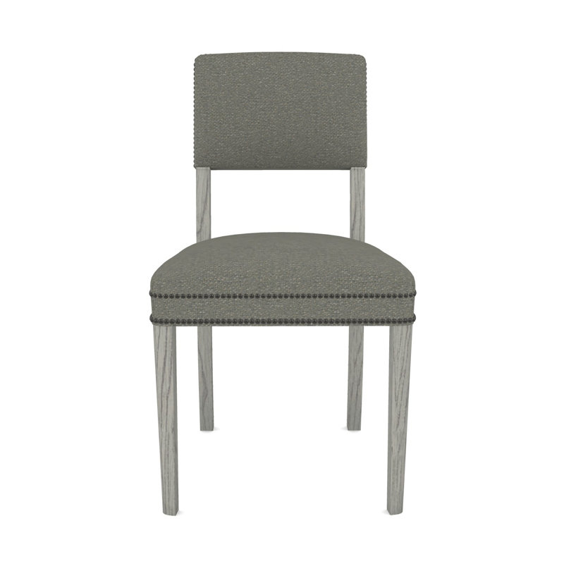 Fauteuil d'appoint Newton, Chenille Crypton® ardoise Nomad, Gris colombe