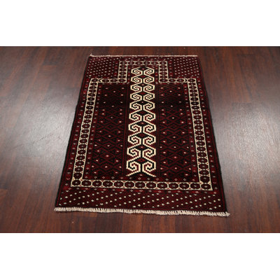 Horford One-of-a-Kind 2'10" X 3'9" Wool Area Rug in Red