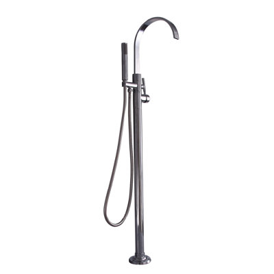 1 Handle Bathroom Freestanding Tub Filler with Diverter