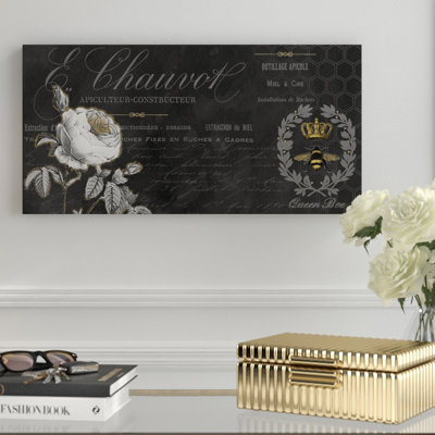 « grand abeilles 11 », art textuel sur toile tendue