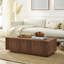 Tiegan 48" Wide Rectangular Fluted Coffee Table-1788159477