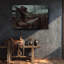 Bottes de cowboy du Texas, art sur toile - ranch de l'Ouest, décor de ferme-1630175819