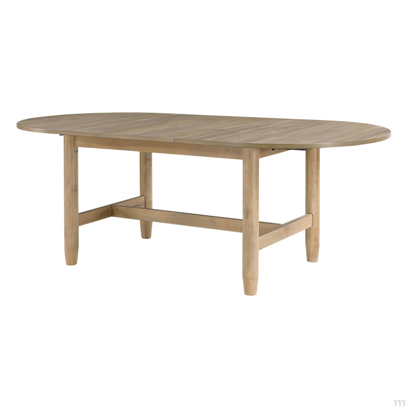 Table de salle à manger ovale 1pc avec rallonge classique