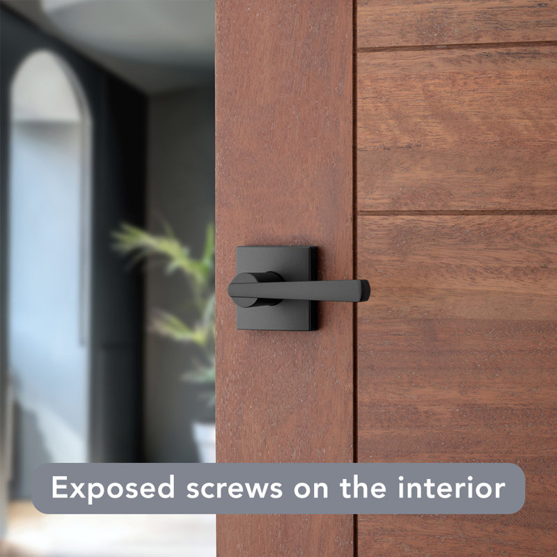 Matte Black Single Dummy Door Lever