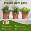 Round Flower Pot 6 Pcs Plastic-701502283-701502282