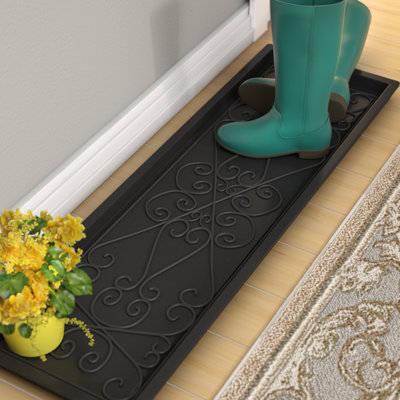 Tapis-décrottoir extérieur à volutes de 14,25 po Lori