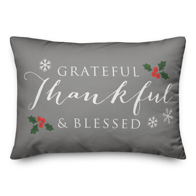  Coussin lombaire rectangulaire Grateful Thankful