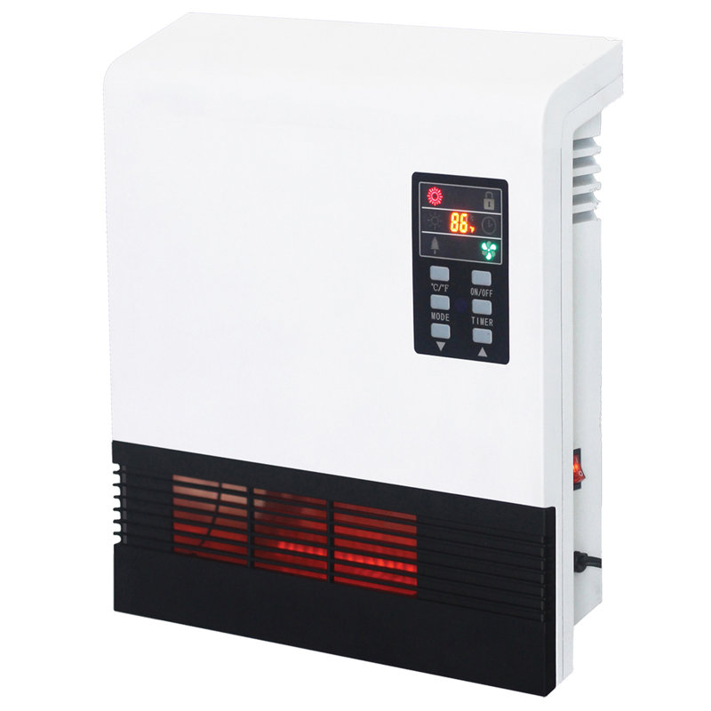 Comfort Glow Wall Mount Heater for Bathroom with Remote Control Heats 1000 Sq Ft - QWH2100