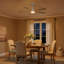 Ventilateur de plafond blanc à intensité variable 52 po avec lumières et télécommande réversible 3Cct 6 vitesses (ensemble de 2)-902072050-902072051