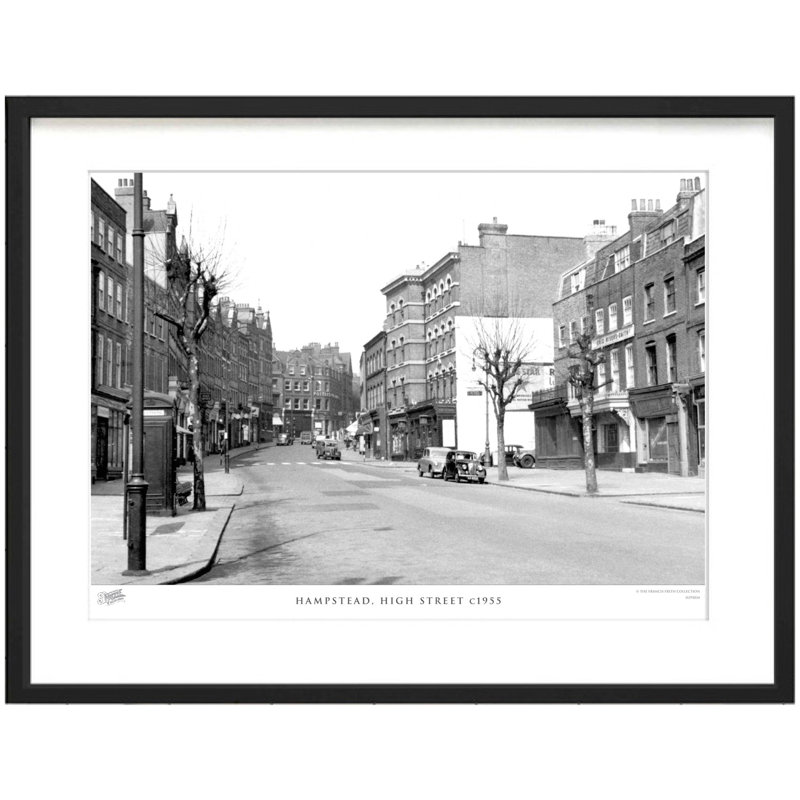 Hampstead, High Street C1955 by Francis Frith - Single Picture Frame Print, 28cm H x 36cm W x 2.3cm D