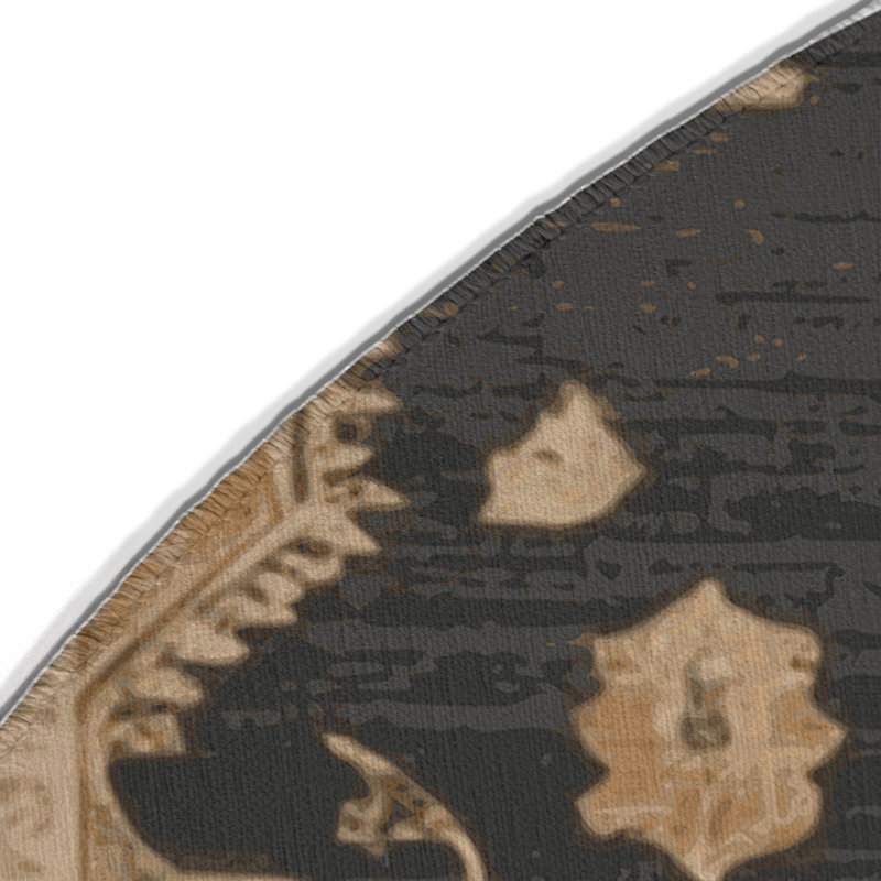 Tapis intérieur et extérieur brun Overdyed