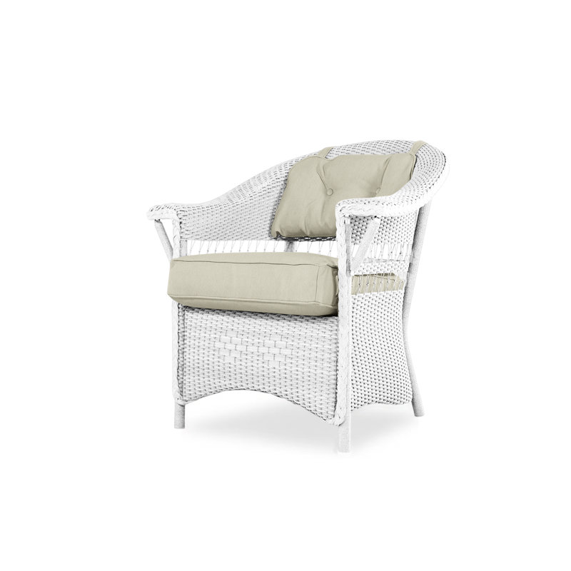 Nantucket Outdoor Dining Armchair, White, Serene Spa