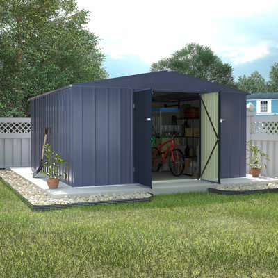 10 ft. x 10 ft. Metal Storage Shed