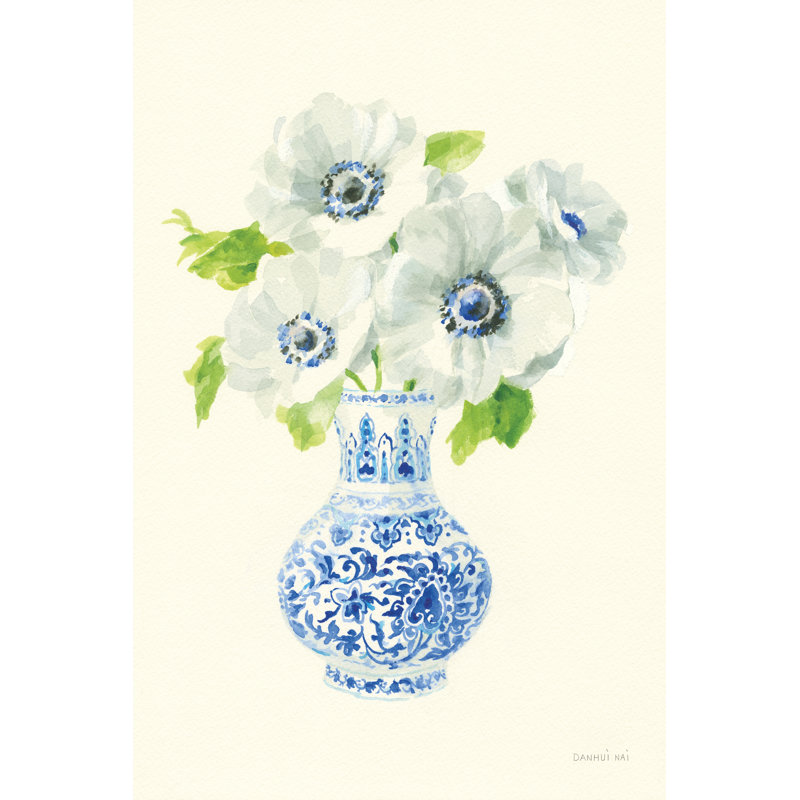 Floral Chinoiserie I 1 Piece Painting on Canvas, 30cm H x 20cm W