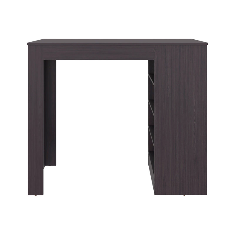 Wenge Kitchen Island With Open Storage