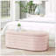 Banc de rangement moderne avec repose-pieds ovale-1026887591