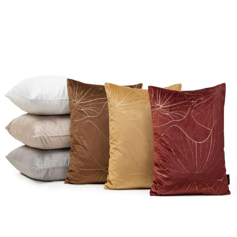 Fabric Zip Square Oxford pillowcases, Beige