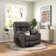 37.8" Wide Soft and Oversize Leather Power Lift Assist Massage Heat Recliner with USB & Dual Cupholders