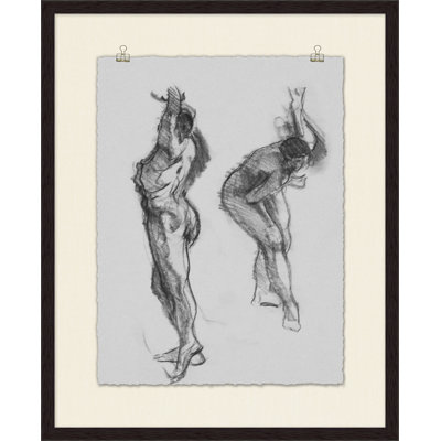 Figure Study 4' Framed Print on Glass