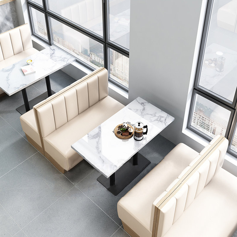 Banc rembourré en similicuir Nordic Simple