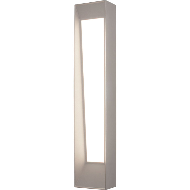 Plafonnier encastré 1 lumière del Janay, H 20 po x l 5 po x P 3,5 po, Gris texturé