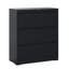 Classeur noir à 3 tiroirs avec serrure, métal pour armoire de rangement de documents de bureau, corps-451701330