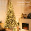 Arbre de Noël artificiel 88,5 "avec 500 lumières et branches en plastique