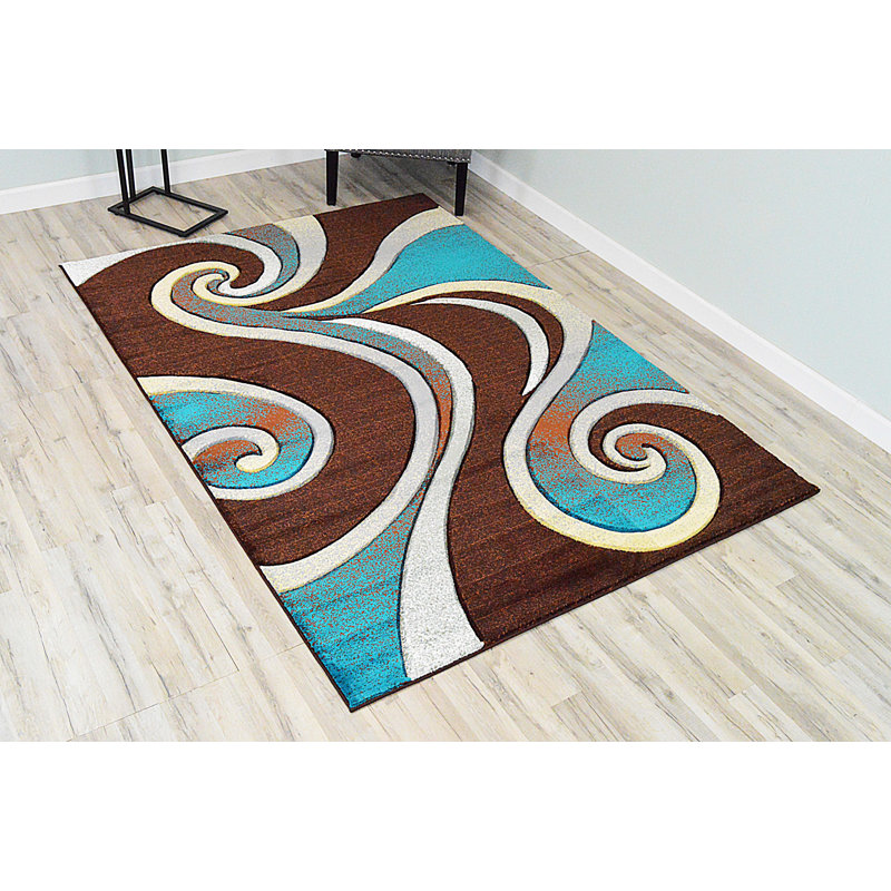 Mccampbell Performance Abstract Indoor Rug, Rectangle 5' x 7'