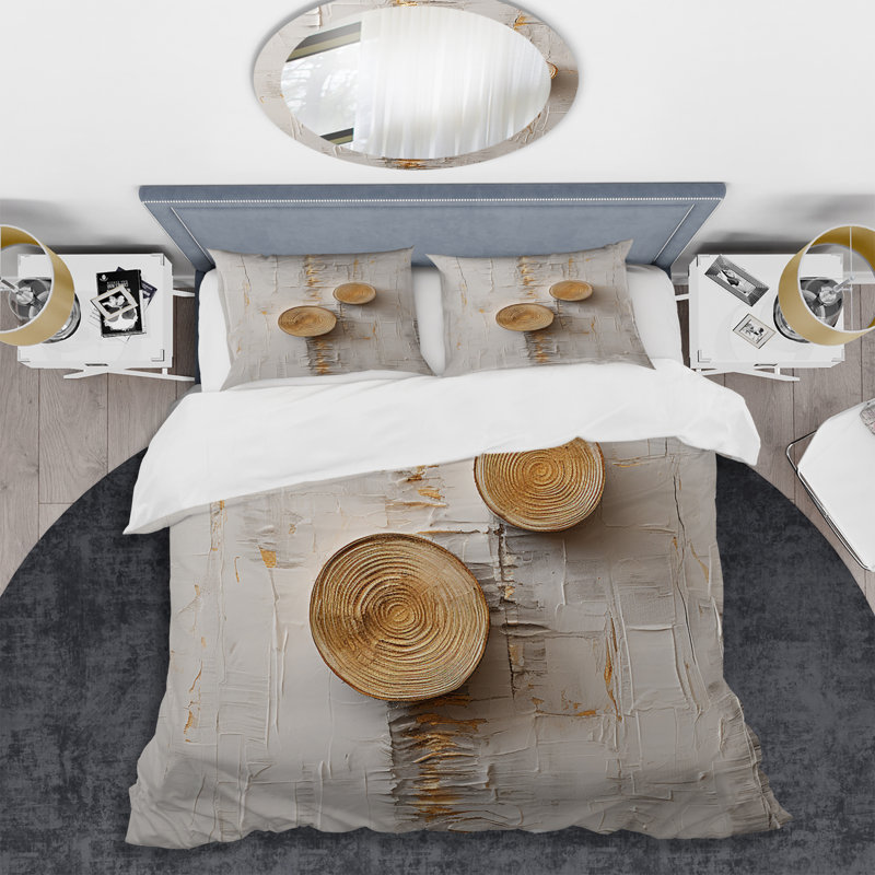 Ensemble de housse de couette Abstract Graceful Woodland Charm III - Abstract